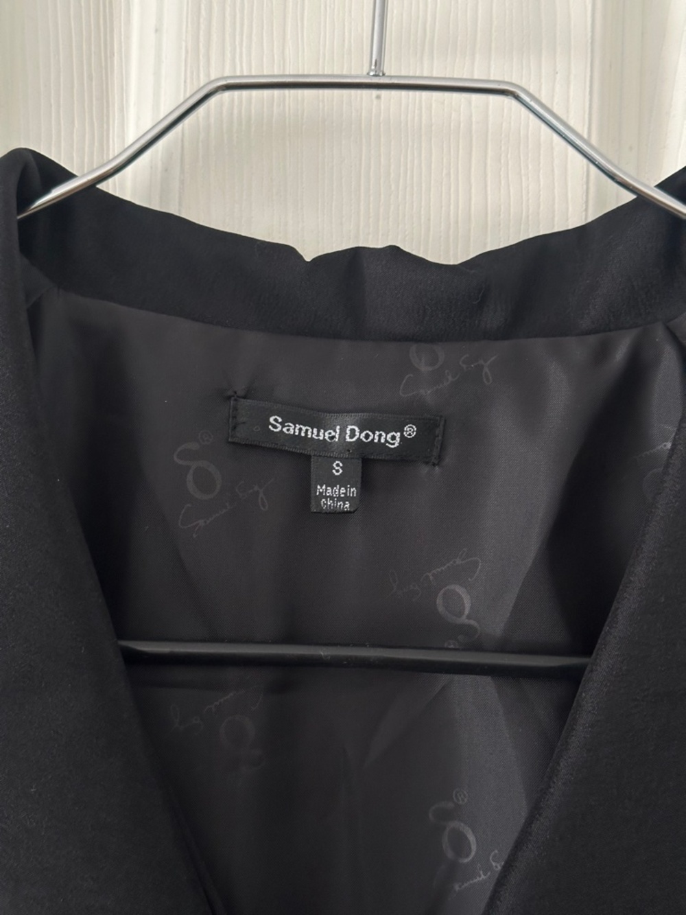 Samuel Dong Bubble Trench Coat Black Women’s Size Small - Picture 5 of 13